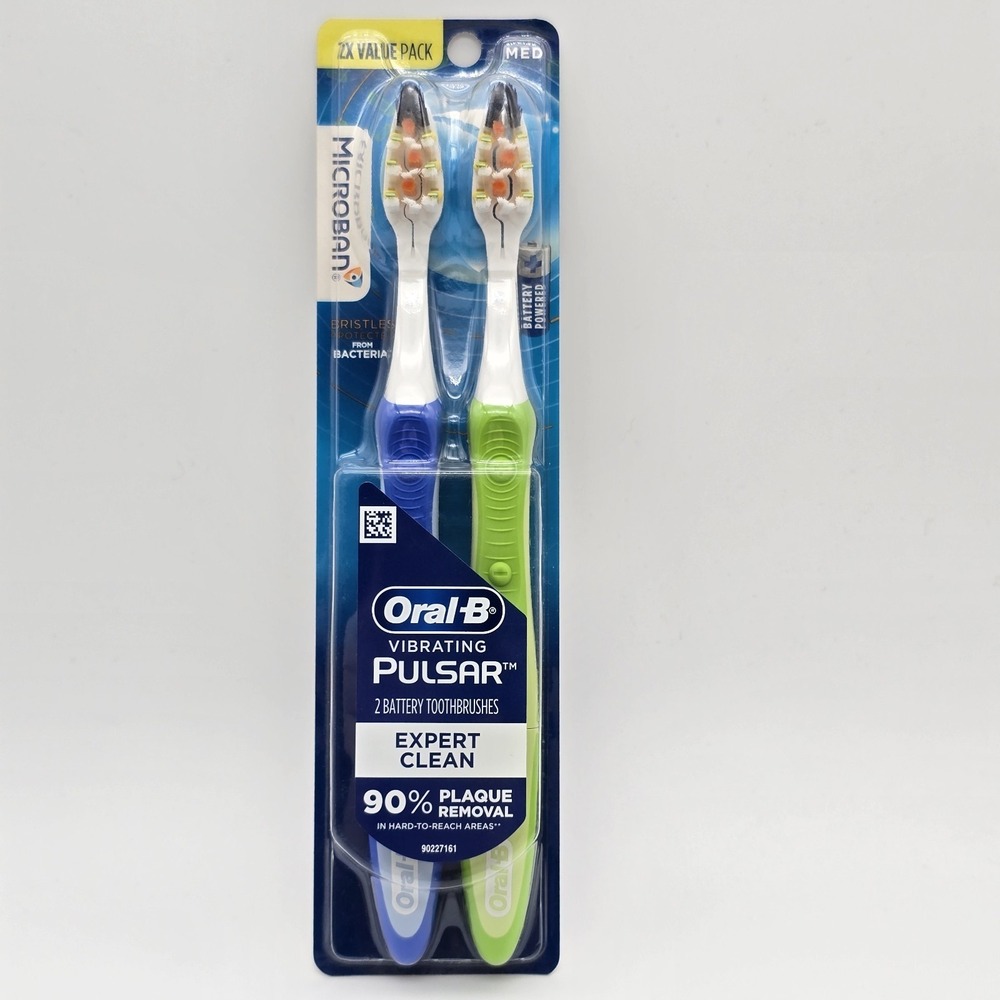 Oral-B Pro-Health Pulsar Electric Toothbrush Medium Bristles 2 Ct 2022‎